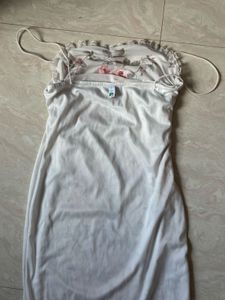 Floral Bodycon Dress( With Free Pendant )