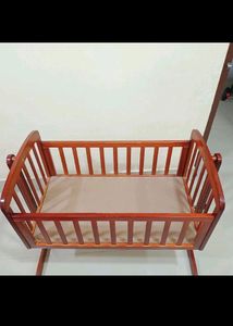 Babyhug Wooden Cot