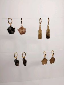 Cute Charm Earring Set of 4