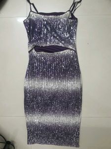 Y2k Shimmer Bodycon Midi Dress | Party |.