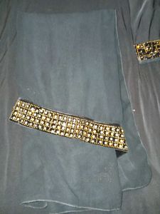 Abaya Orange Stone Work