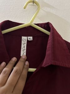 Maroon Formal Shirt