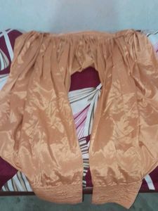 Peach Colour Art Silk Kurta Set( Without Duppatta)