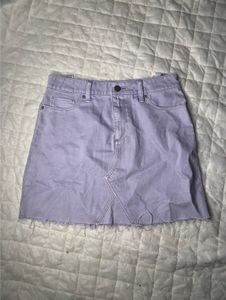 Lavender Summer Denim Skirt💜