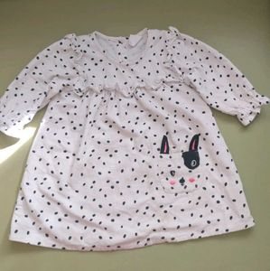 Polka Dot Bunny Pocket Dress