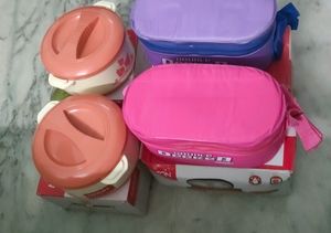 Combo of 2 Set Each Milton Lunch Box And Casserole