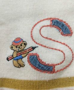 Customized Beanie With Cartoon Bear Design