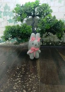 Crochet Bunny Keychain
