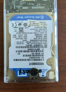 WD 320GB HDD with enclosure and USB (