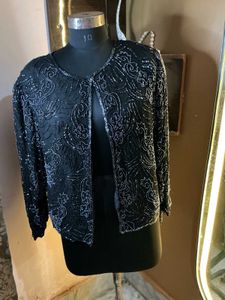 Elegant Beaded Bolero Jacket