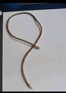 NEW - Golden Snake Serpent Flexible Necklace
