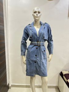 Denim Trench Dress