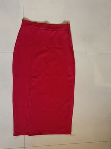 Red Pencil Skirt