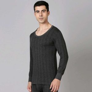 Men's Grey Thermal Top