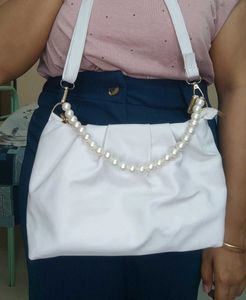 Women's Hand Bag - White