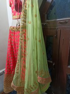 Lehnga With Blouse And Dupatta