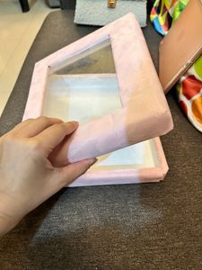 Pink And White Storage Box
