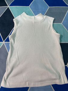 White Sleeveless Top