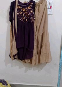 New Unused Dress👗 Gorget Febric Top With Grara Ma