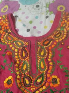 Thread Work Kurti