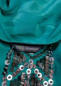 M&amp;S Emerald Embellished Top