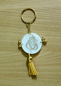 Ganesha Keychain _Round