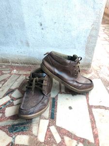 Brown Leather Ankle Boots