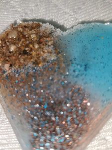 Ocean Heart Resin Decor