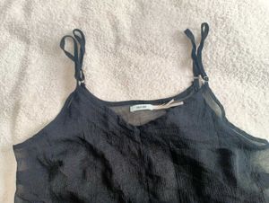 Black Sheer Top