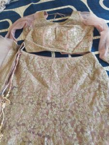 Pastel pink Designer Lehnga