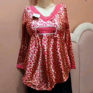 New Animal Print Top