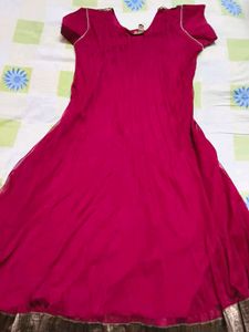 purple Anarkali Kurta