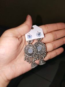Earrings #silver #mirror