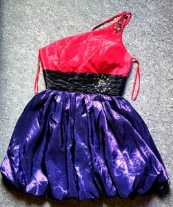 RED GORGEOUS BALLOON PROM DRESS