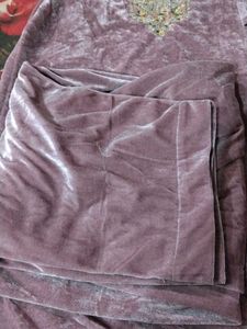 Elegant Embroidered velvet Kurta Set