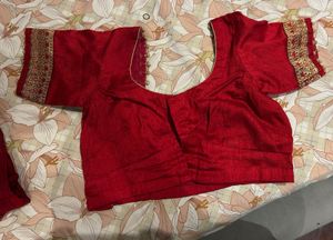 dark red saree