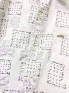 Patterned White Shirt