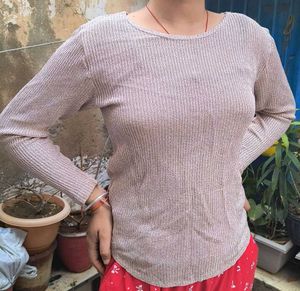 Long sleeve Glitter knit top