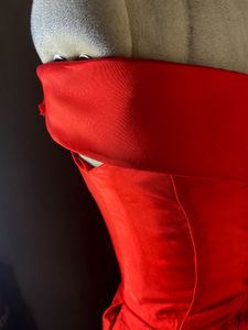 Red Off-Shoulder Formal Gown