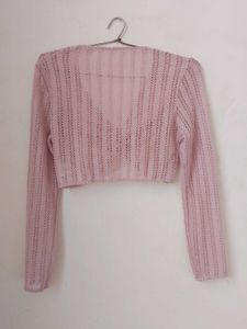 Crochet Pink Top.
