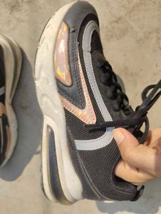 branded Black &amp; Grey Sneakers