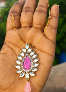 Elegant Pink Stone Jewelry Set