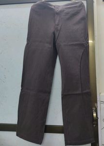 Brown Straight Fit Pant