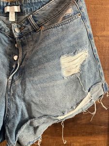H&amp;M Distressed Denim Shorts