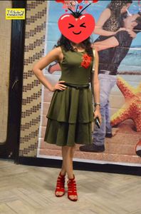 Bottle green   party dress