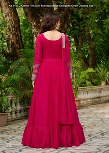 Gorgeous Georgette Gown Dupatta Set 😍✨
