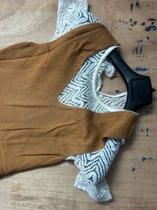 Brown A Line Dress