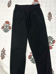 Black Cargo Track Pant For Men