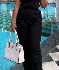 Highwasted Korean Black Trousers