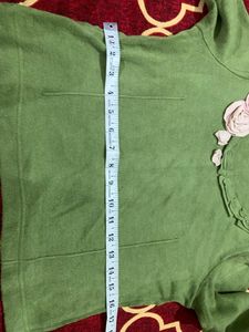 Woolen Flower Design Sweater
